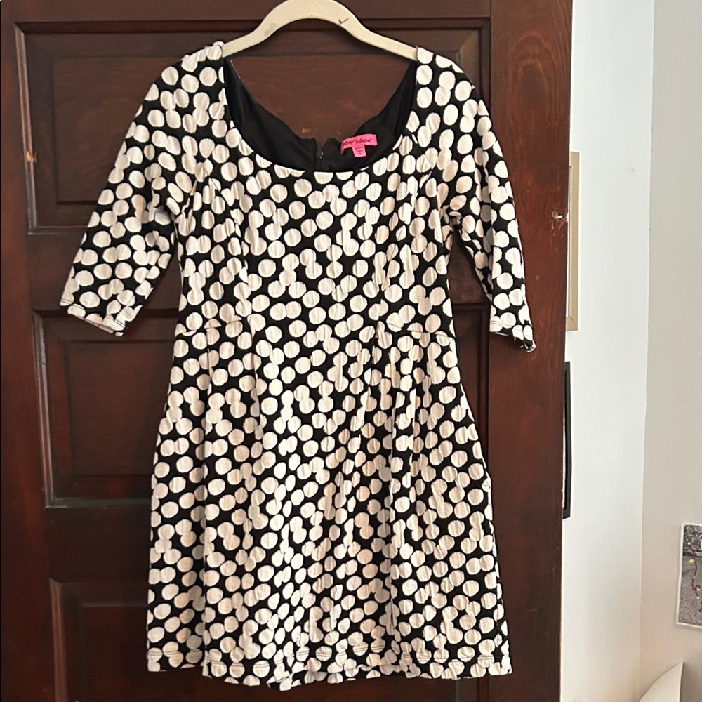 Betsey Johnson Black and White Polka Dot Dress